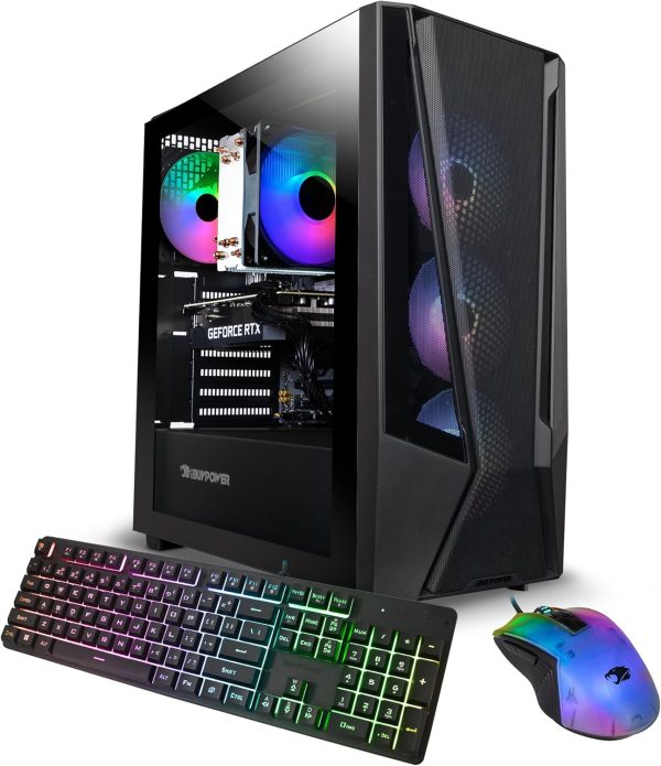 IBUYPOWER Trace 7 Mesh Gaming PC Computer Desktop